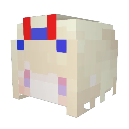 Robo_Garlanww Minecraft avatar head, 3D render