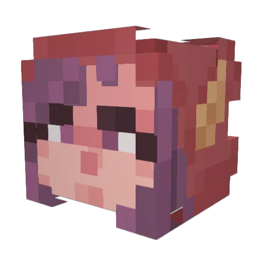 Robo_Mao245 Minecraft avatar head, 3D render