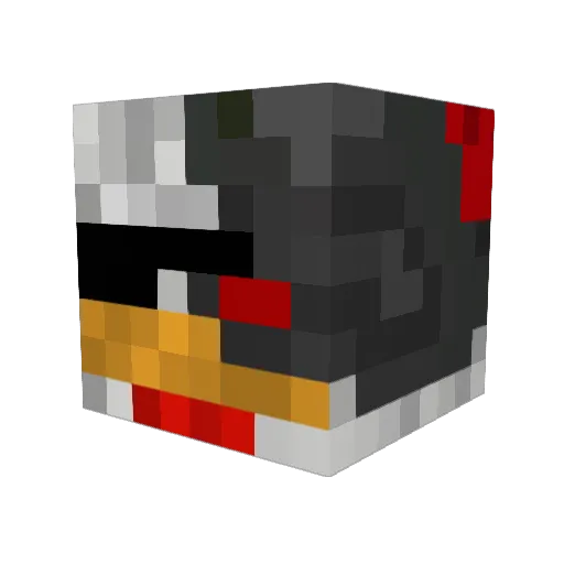Robo_chicken13 Minecraft avatar head, 3D render