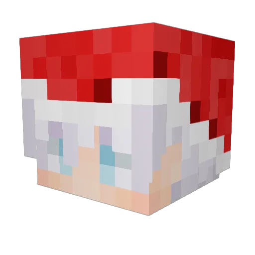 Roboandrila Minecraft avatar head, 3D render