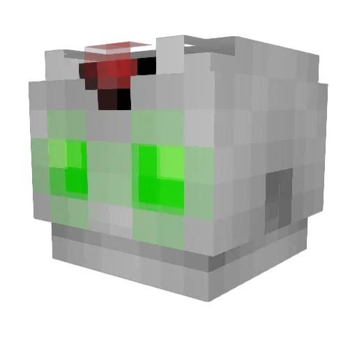 Robochat23 Minecraft avatar head, 3D render