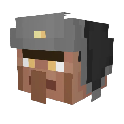 Robocop67 Minecraft avatar head, 3D render