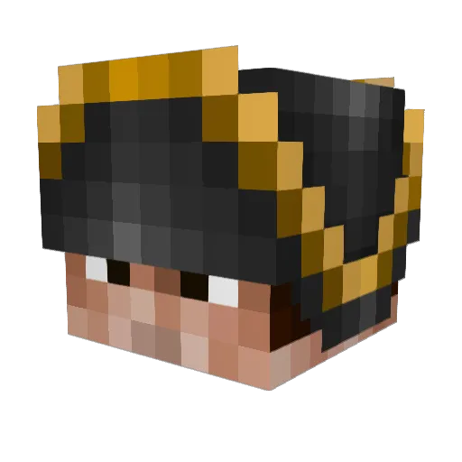 RobocopU Minecraft avatar head, 3D render