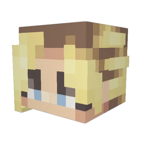 Robocop___ Minecraft avatar head, 3D render