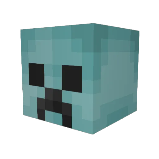Roboguy84 Minecraft avatar head, 3D render