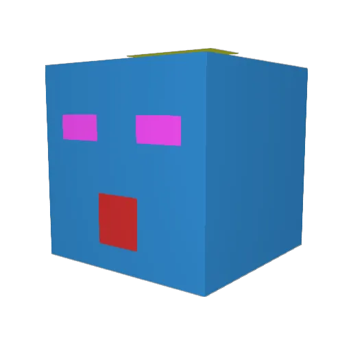 Robooooooooo Minecraft avatar head, 3D render