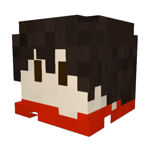 Roborle Minecraft avatar head, 3D render
