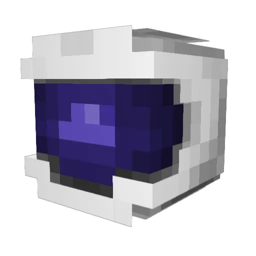 Robostal Minecraft avatar head, 3D render