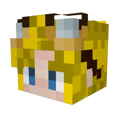 Robostrike1 Minecraft avatar head, 3D render