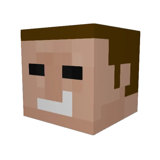 Robot1088 Minecraft avatar head, 3D render