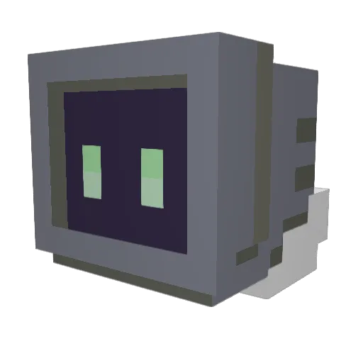 Robot1125 Minecraft avatar head, 3D render