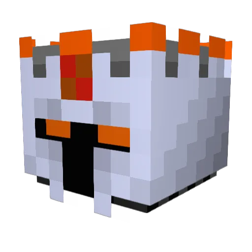 Robot58 Minecraft avatar head, 3D render