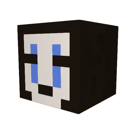 RobotBoss Minecraft avatar head, 3D render