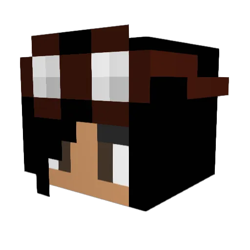RobotCarol Minecraft avatar head, 3D render
