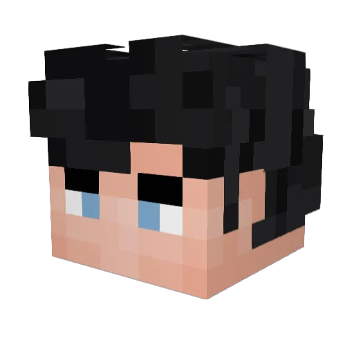 RobotGospel Minecraft avatar head, 3D render