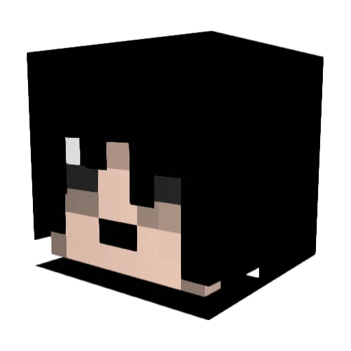 RobotKoi Minecraft avatar head, 3D render