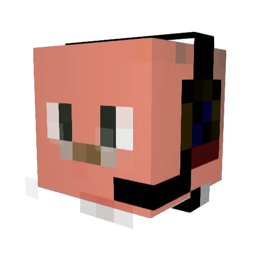 RobotLoveHugs Minecraft avatar head, 3D render