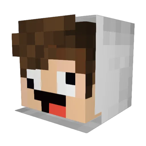 RobotManual Minecraft avatar head, 3D render