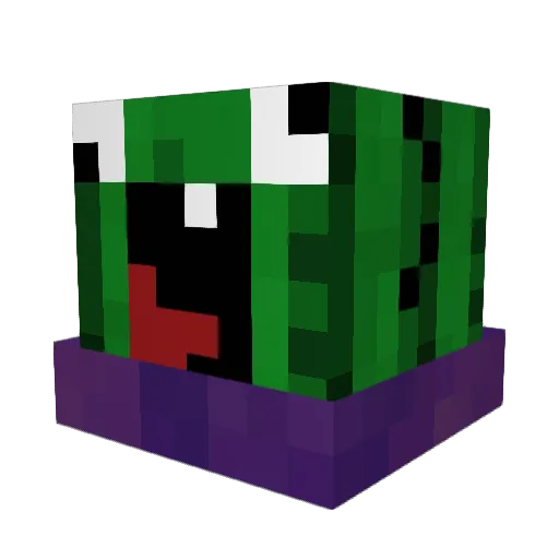 RobotSG Minecraft avatar head, 3D render