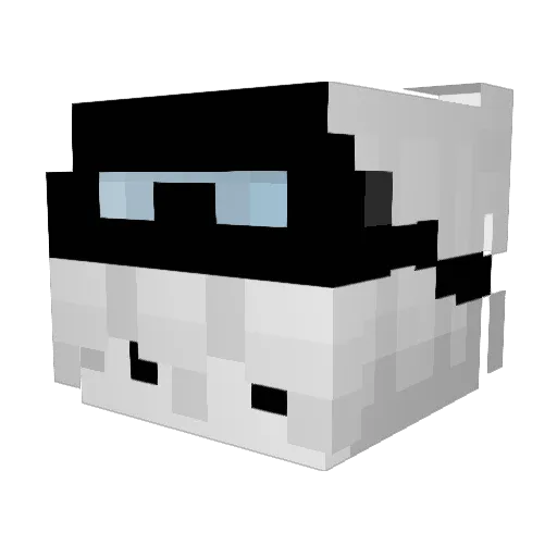 RobotStudioYT Minecraft avatar head, 3D render