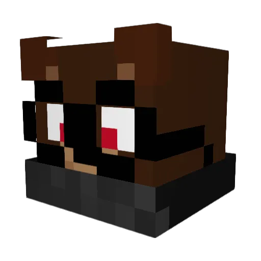 Robot_Bear4444 Minecraft avatar head, 3D render