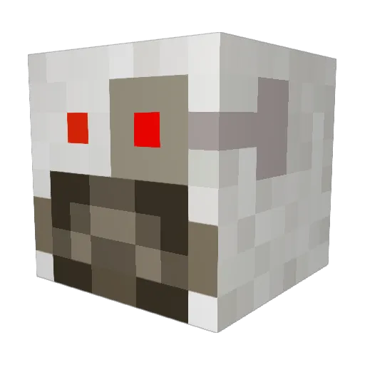 Robotic122 Minecraft avatar head, 3D render