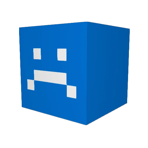 RoboticRAM Minecraft avatar head, 3D render