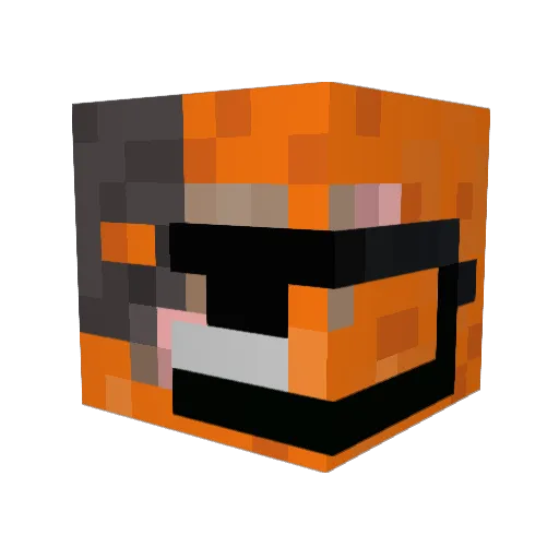 Robotic_sheep Minecraft avatar head, 3D render