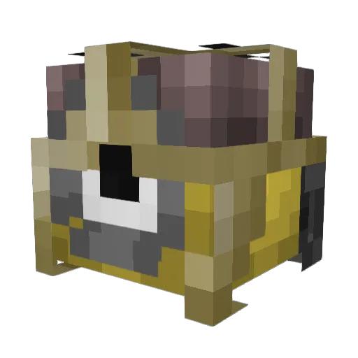 Roboticd3mon Minecraft avatar head, 3D render