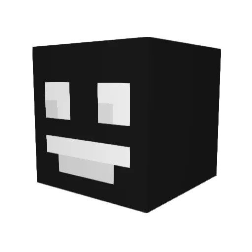 Robotkubo Minecraft avatar head, 3D render