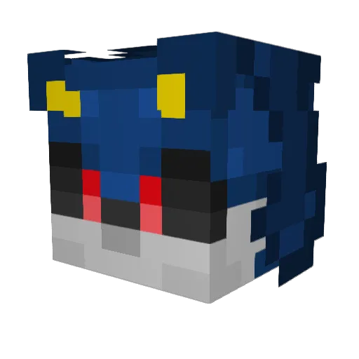 Robotnick999 Minecraft avatar head, 3D render