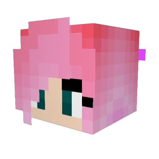 RobotoSan Minecraft avatar head, 3D render