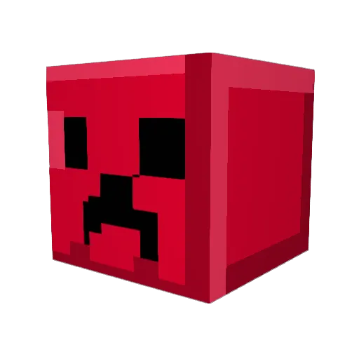 Robotobik Minecraft avatar head, 3D render
