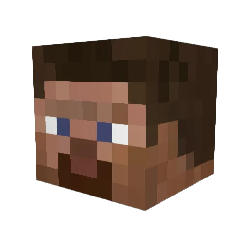 Robotox91 Minecraft avatar head, 3D render