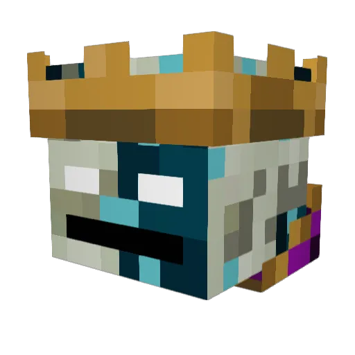 Roboturtlez Minecraft avatar head, 3D render
