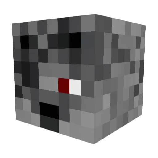 RobowolffAlt Minecraft avatar head, 3D render