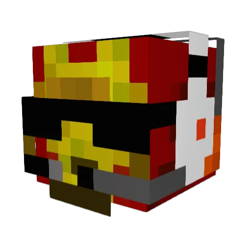Robox100 Minecraft avatar head, 3D render