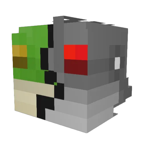 Robox3833 Minecraft avatar head, 3D render