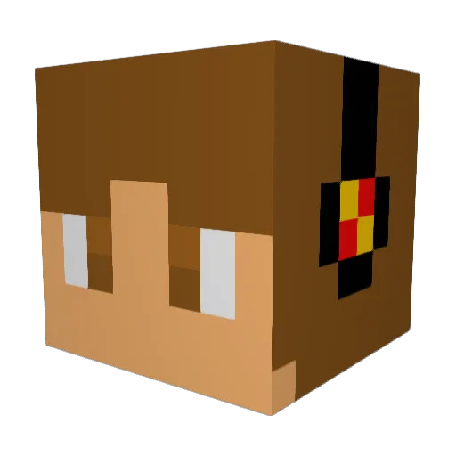 Robs05 Minecraft avatar head, 3D render