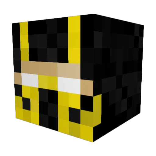 Robsibeats Minecraft avatar head, 3D render