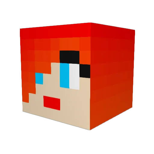 Robstar1993 Minecraft avatar head, 3D render