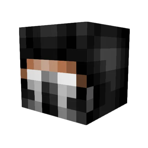Robster232 Minecraft avatar head, 3D render