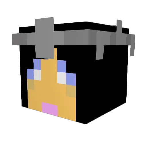 Robster9000 Minecraft avatar head, 3D render