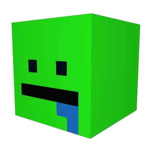 RobustBongo1626 Minecraft avatar head, 3D render