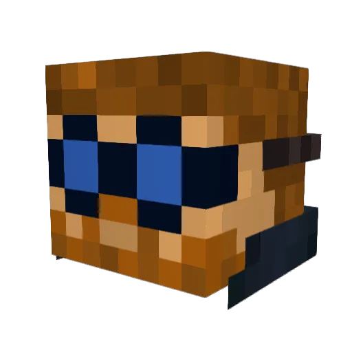 RobustMongoloid9 Minecraft avatar head, 3D render