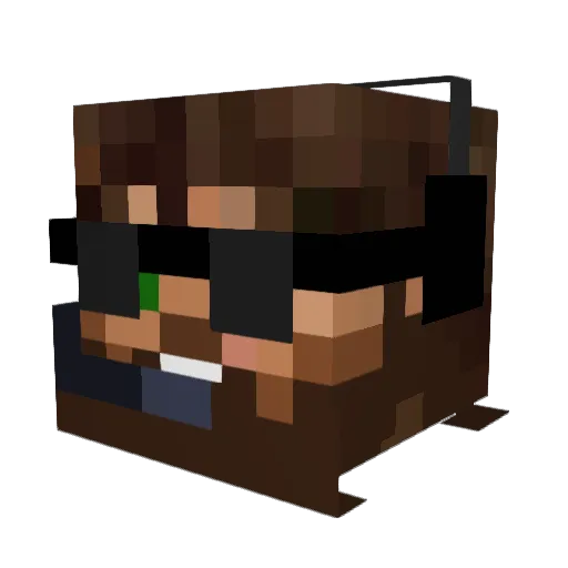 Robust_48 Minecraft avatar head, 3D render