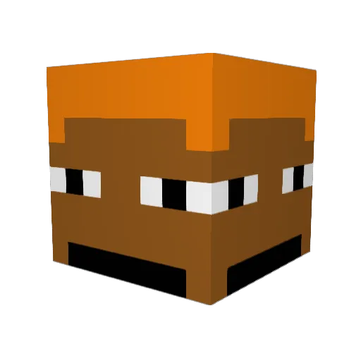 Robxn Minecraft avatar head, 3D render