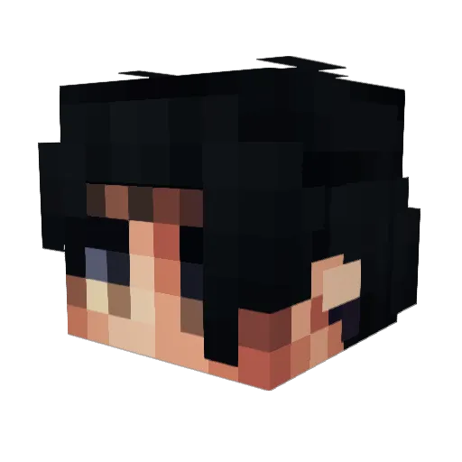 Roby69z Minecraft avatar head, 3D render