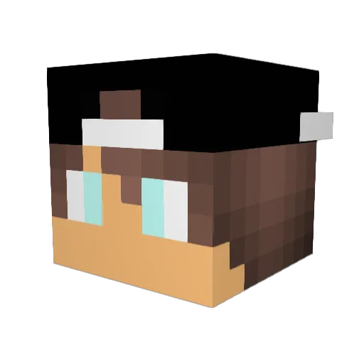 RobyDinamite6 Minecraft avatar head, 3D render