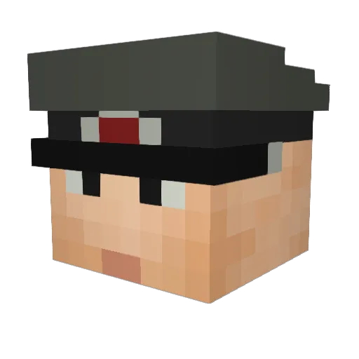 Robyn09 Minecraft avatar head, 3D render